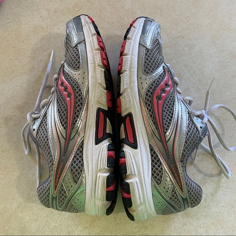Saucony Cohesion Shoes women’s size 10 gray pink - Picture 6 of 8